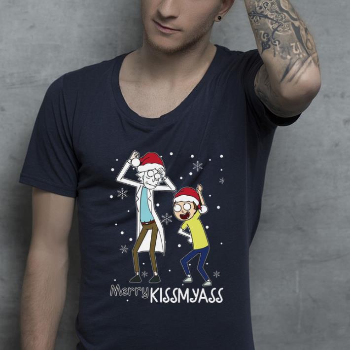 Hot Christmas Santa Rick And Morty Merry Kissmyass shirt 4 - Hot Christmas Santa Rick And Morty Merry Kissmyass shirt
