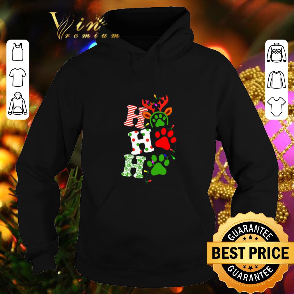 Hot Dog paw Ho Ho Ho Christmas shirt 4 - Hot Dog paw Ho Ho Ho Christmas shirt