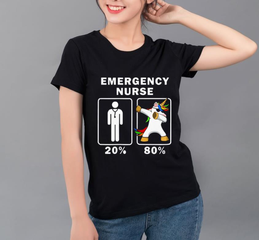 Hot Emergency Nurse Unicorn Dabbing 20 80 shirt 4 - Hot Emergency Nurse Unicorn Dabbing 20% 80% shirt