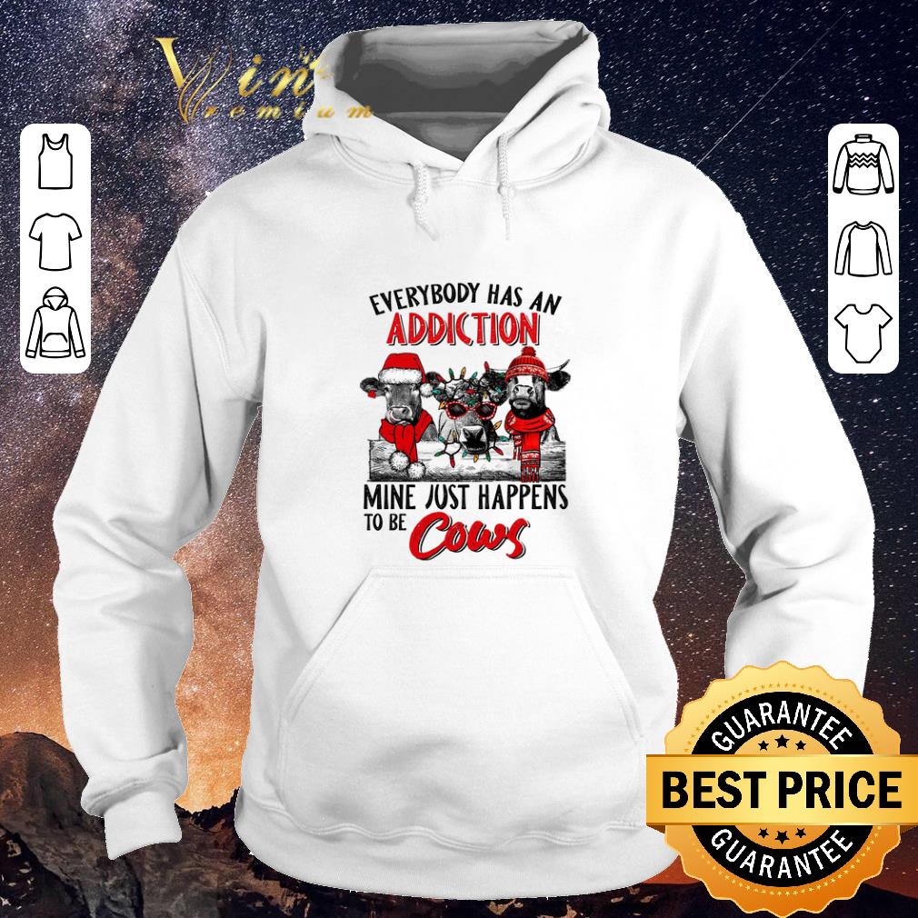 Hot Everybody has an addiction mine just happens to be cows Christmas shirt sweater 4 - Hot Everybody has an addiction mine just happens to be cows Christmas shirt sweater