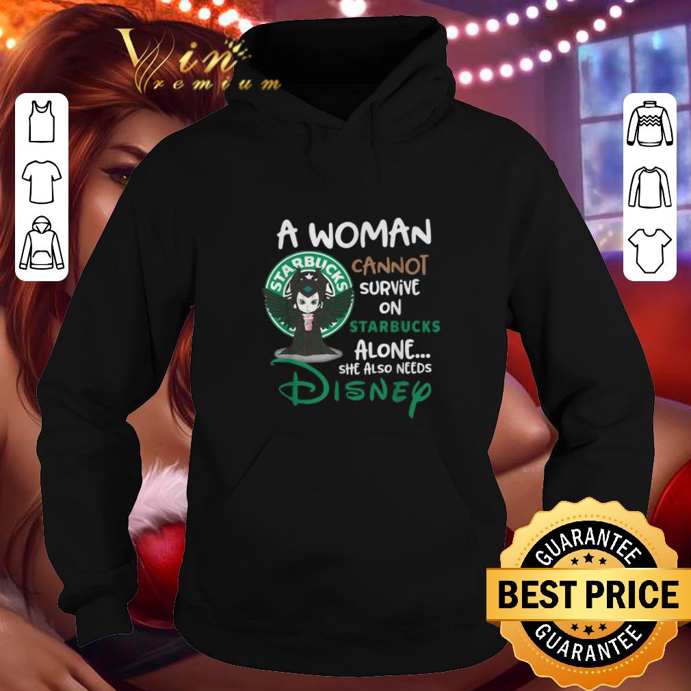 Hot Maleficent a woman cannot survive on Starbucks alone Disney shirt 4 - Hot Maleficent a woman cannot survive on Starbucks alone Disney shirt