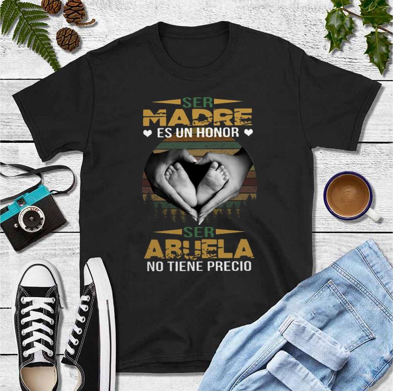 Hot Sunset Baby Footprint Ser Madre Es Un Honor Ser Abuela No Tiene Precio shirt 4 - Hot Sunset Baby Footprint Ser Madre Es Un Honor Ser Abuela No Tiene Precio shirt