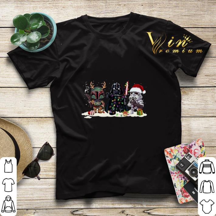Jango Fett Darth Vader Stormtrooper Christmas shirt sweater 4 - Jango Fett Darth Vader Stormtrooper Christmas shirt sweater