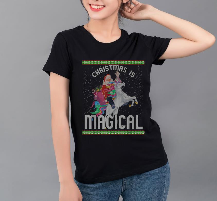 Nice Christmas Is Santa Riding Unicorn Ugly Xmas Gift shirt 4 - Nice Christmas Is Santa Riding Unicorn Ugly Xmas Gift shirt