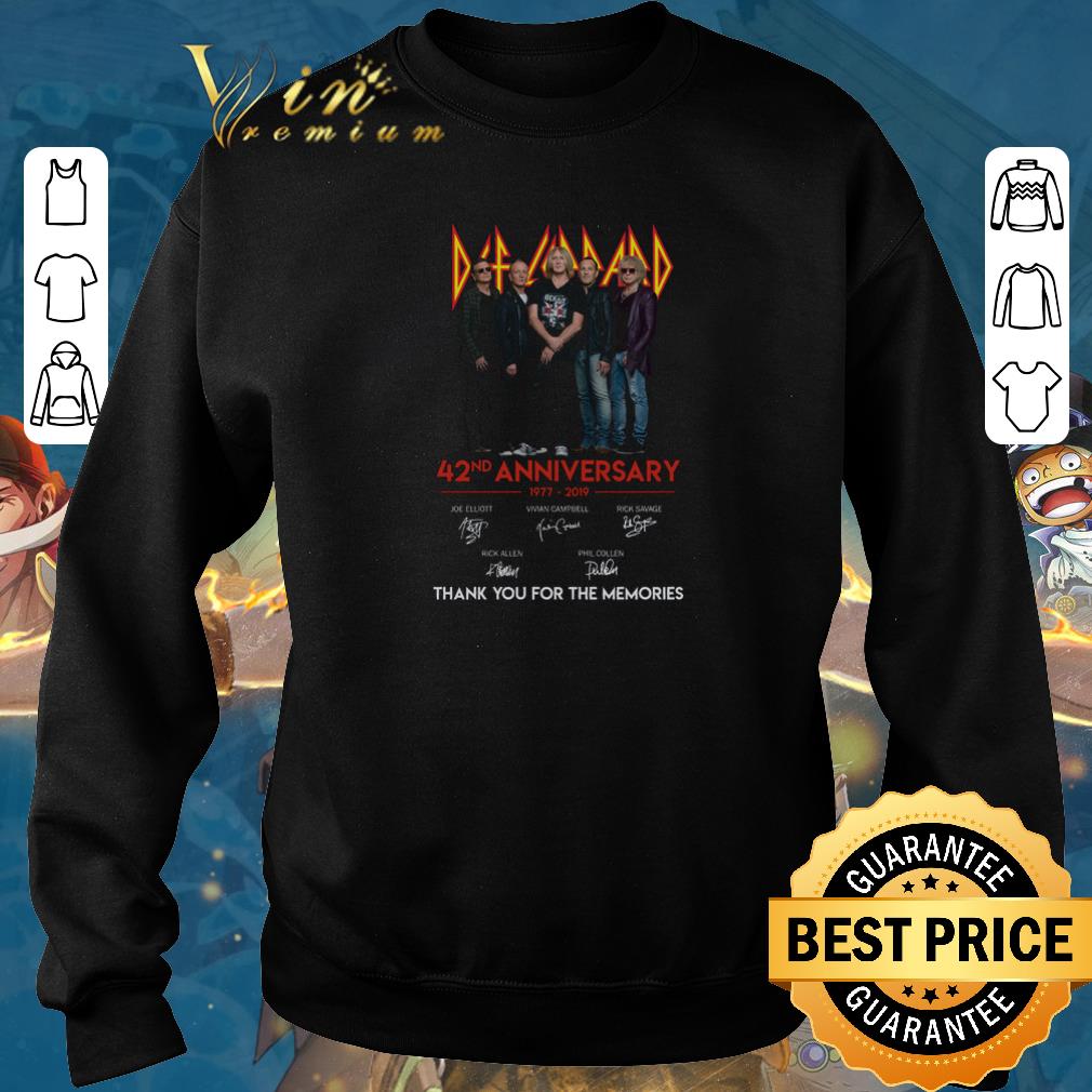 Nice Def Leppard 42nd anniversary 1977-2019 signatures shirt sweater 2019 Nice Def Leppard 42nd anniversary 1977 2019 signatures shirt sweater 2019 4 - Nice Def Leppard 42nd anniversary 1977-2019 signatures shirt sweater 2019