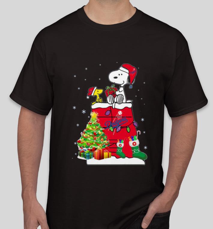 Nice Los Angeles Dodgers Snoopy And Woodstock Christmas shirt 4 - Nice Los Angeles Dodgers Snoopy And Woodstock Christmas shirt