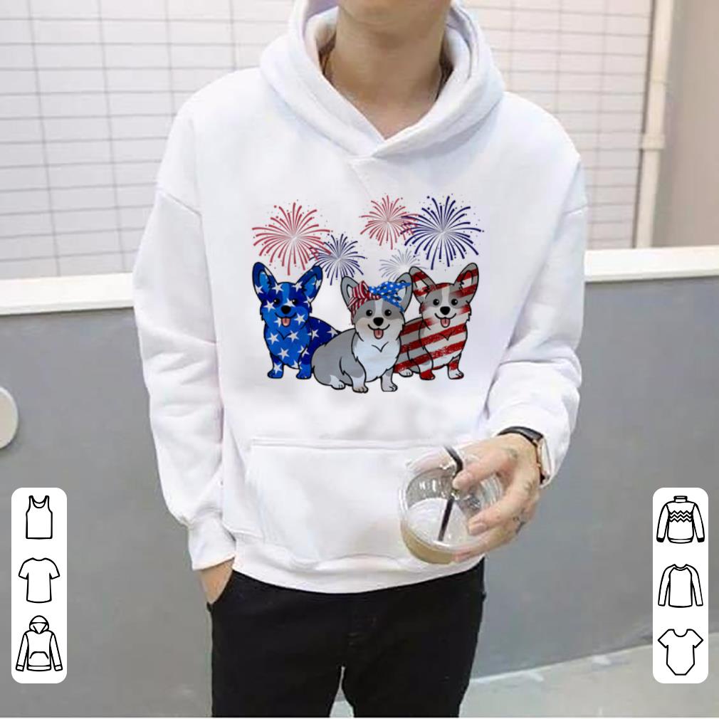 Official Blue White And Red Corgis Dog American Flag shirt 4 - Official Blue White And Red Corgis Dog American Flag shirt