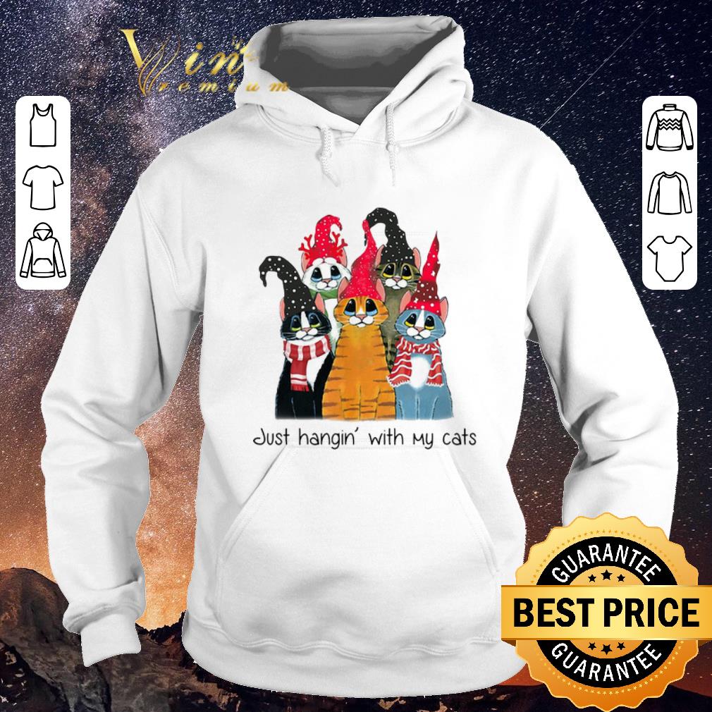 Official Christmas Just Hangin with cats shirt 4 - Official Christmas Just Hangin with cats shirt