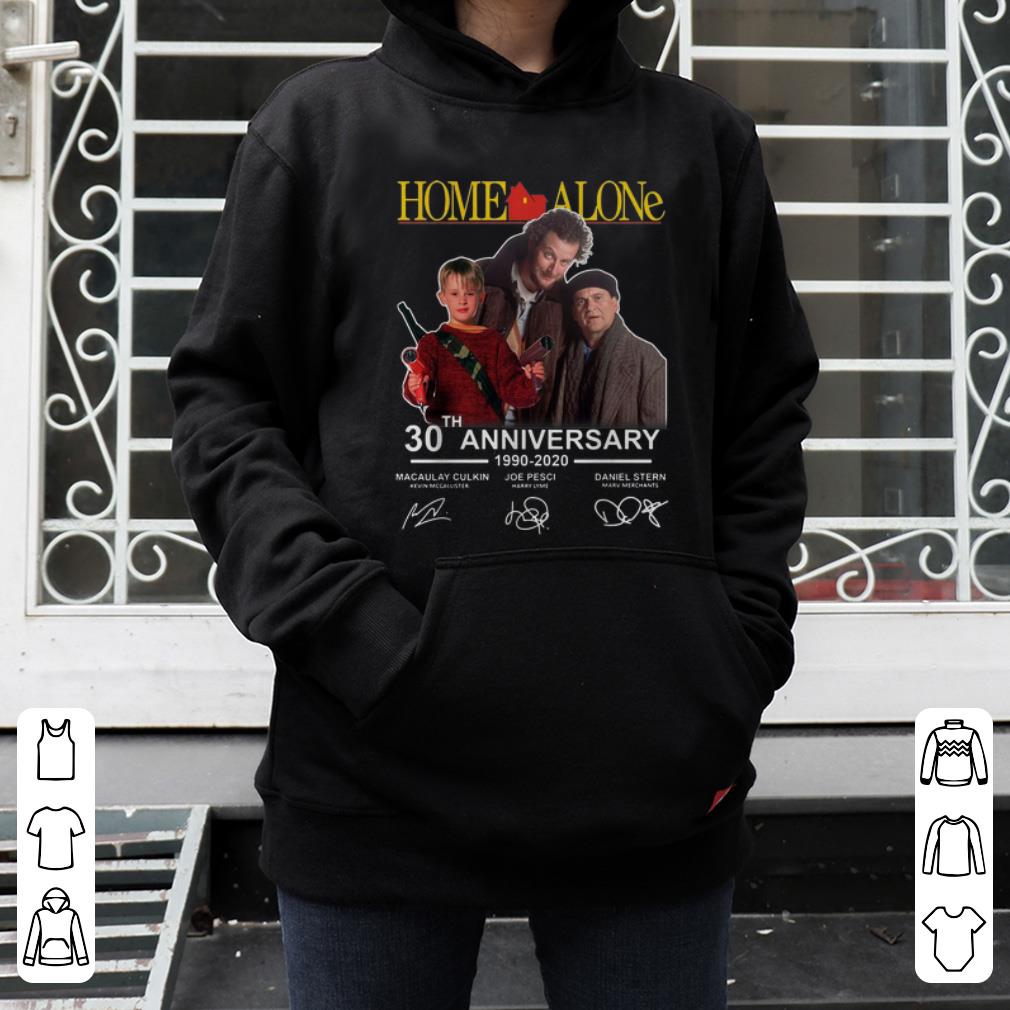 Official Home Alone 30th Anniversary 1990 2020 Signatures shirt 4 - Official Home Alone 30th Anniversary 1990-2020 Signatures shirt