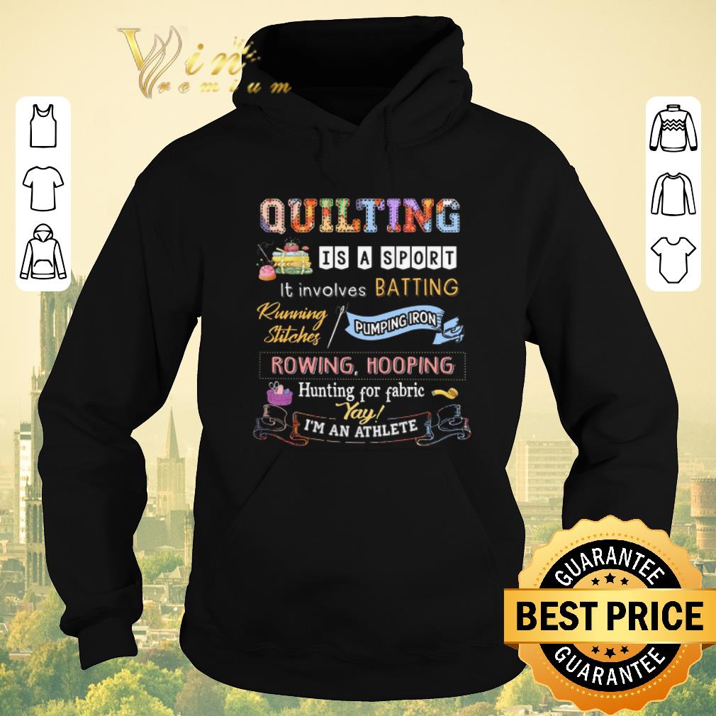 Official Quilting is a sport it involves batting running stitches pumping iron shirt sweater 4 - Official Quilting is a sport it involves batting running stitches pumping iron shirt sweater