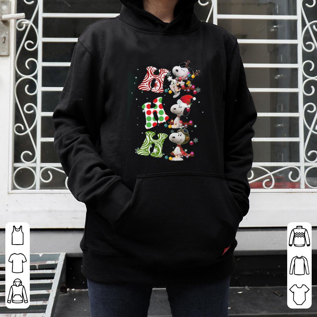 Official Santa Snoopy Ho Ho Ho Christmas shirt 4 - Official Santa Snoopy Ho Ho Ho Christmas shirt