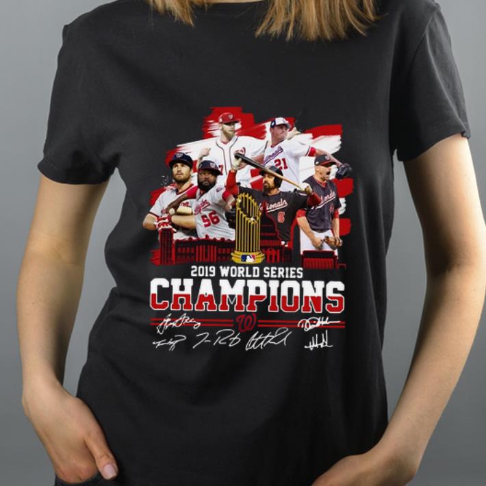 Official Washington Nationals 2019 World Series Champions Signatures shirt 4 - Official Washington Nationals 2019 World Series Champions Signatures shirt