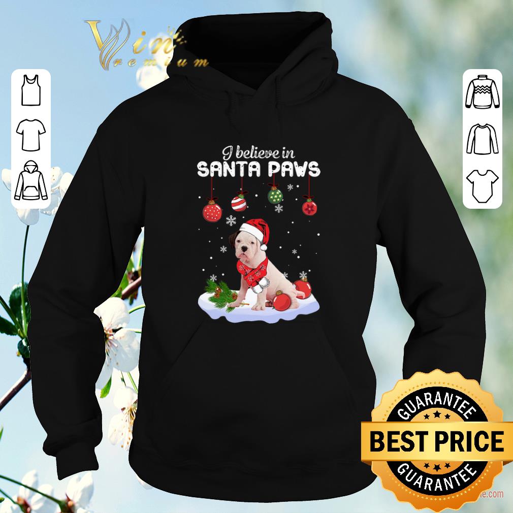 Original Christmas Dogo Argentino i believe in Santa paws shirt 4 - Original Christmas Dogo Argentino i believe in Santa paws shirt