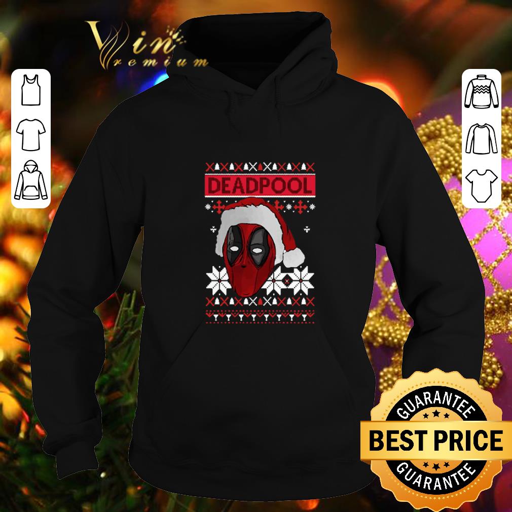 Original Deadpool Santa Hat Ugly Christmas shirt 4 - Original Deadpool Santa Hat Ugly Christmas shirt