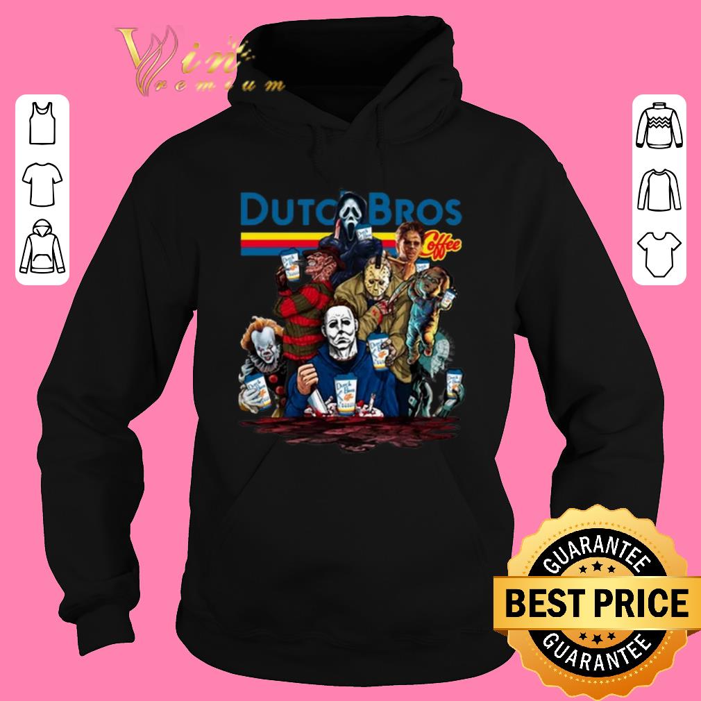 Original Dutch Bros Coffee Horror movie characters shirt sweater 2019 4 - Original Dutch Bros Coffee Horror movie characters shirt sweater 2019