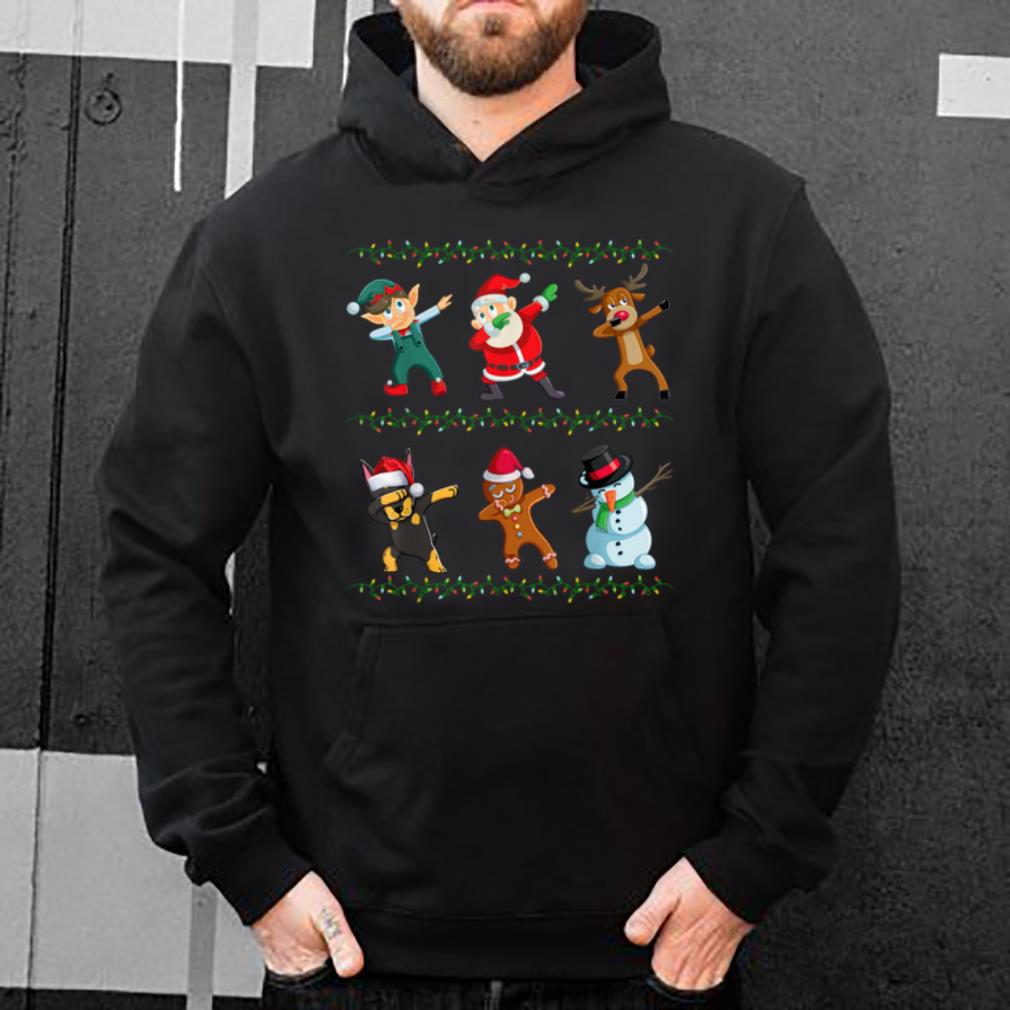 Original Funny Dabbing Santa Doberman Pinscher And Friends Christmas shirt 4 - Original Funny Dabbing Santa Doberman Pinscher And Friends Christmas shirt