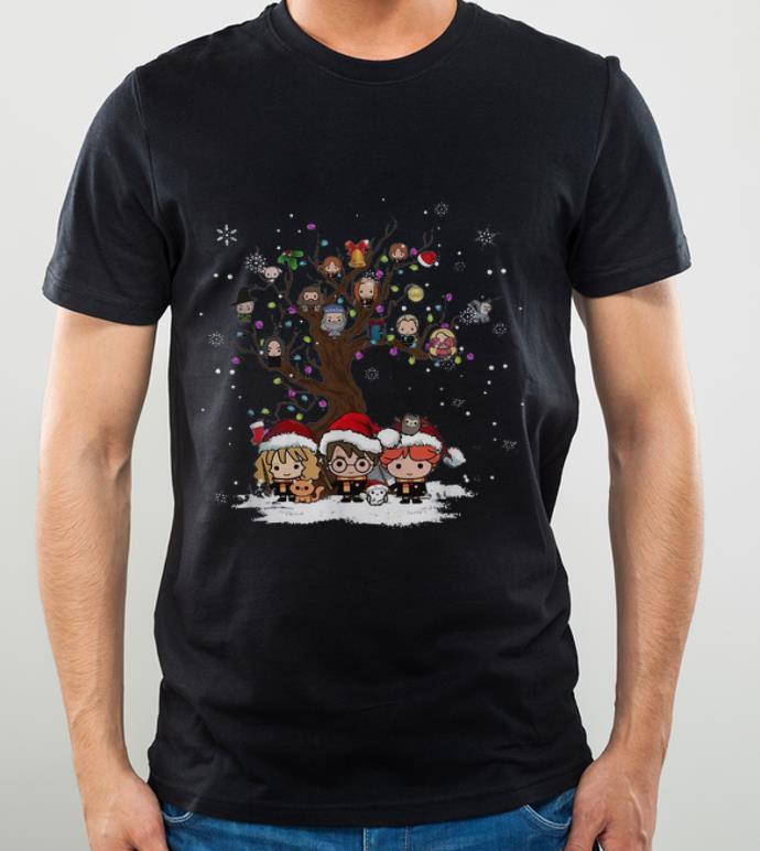 Original Harry Potter Chibi Character Tree Merry Christmas shirt 4 - Original Harry Potter Chibi Character Tree Merry Christmas shirt