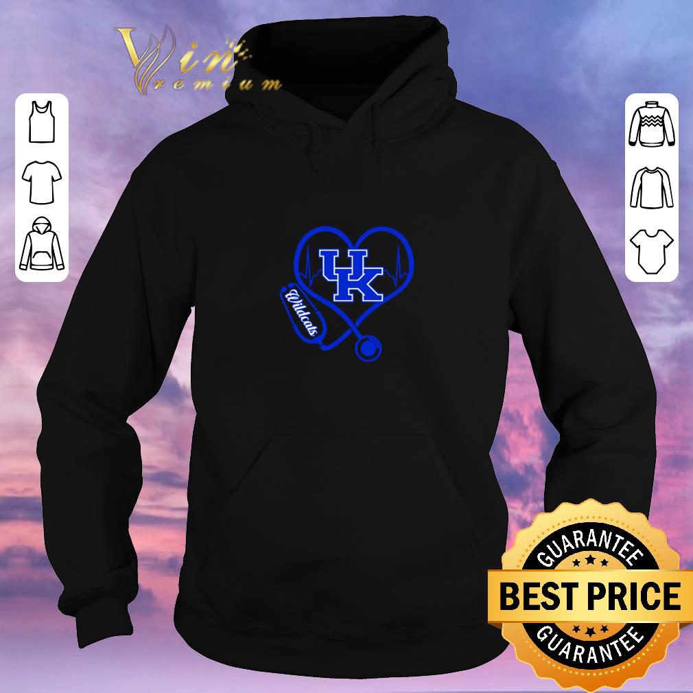 Original Heartbeat love Kentucky Wildcats nurse shirt sweater 4 - Original Heartbeat love Kentucky Wildcats nurse shirt sweater