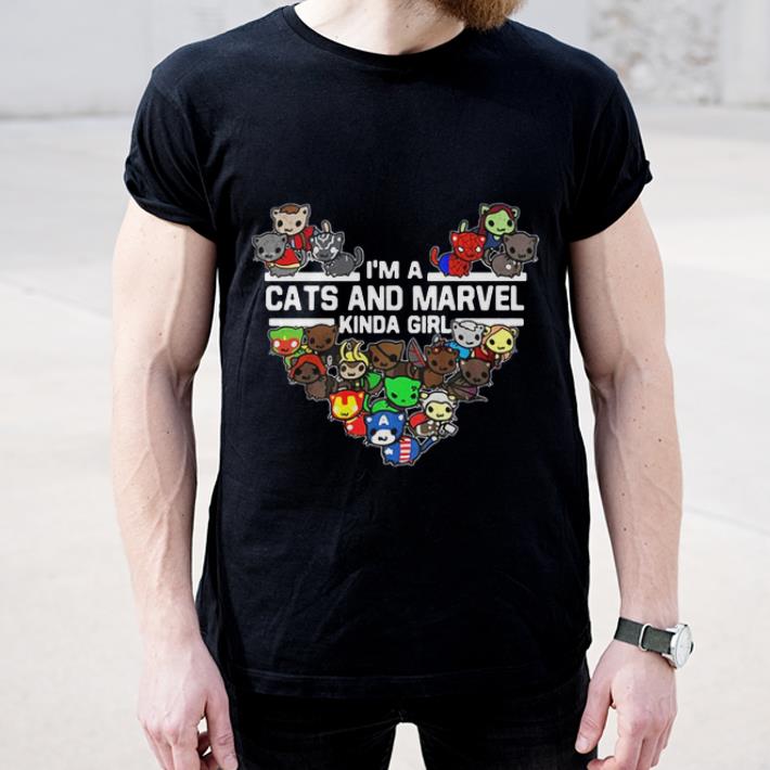 Original I m A Cats And Marvel Kinda Girl Marvel Avengers Endgame shirt 4 - Original I'm A Cats And Marvel Kinda Girl Marvel Avengers Endgame shirt