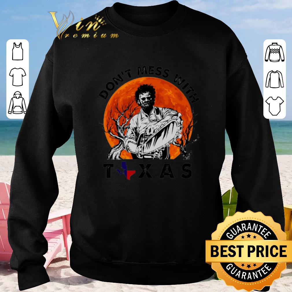 Original Leatherface Don t mess with Texas sunset shirt 2020 4 - Original Leatherface Don't mess with Texas sunset shirt 2020