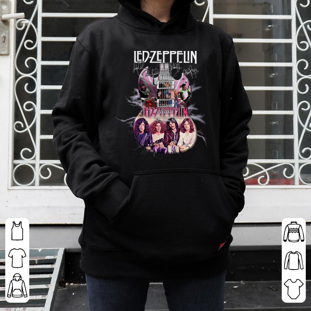 Original Led Zeppelin Guitar Signatures shirt 4 - Original Led Zeppelin Guitar Signatures shirt