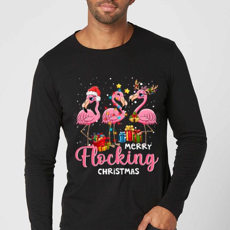 Original Merry Flocking Christmas Flamingo Xmas shirt 4 - Original Merry Flocking Christmas Flamingo Xmas shirt