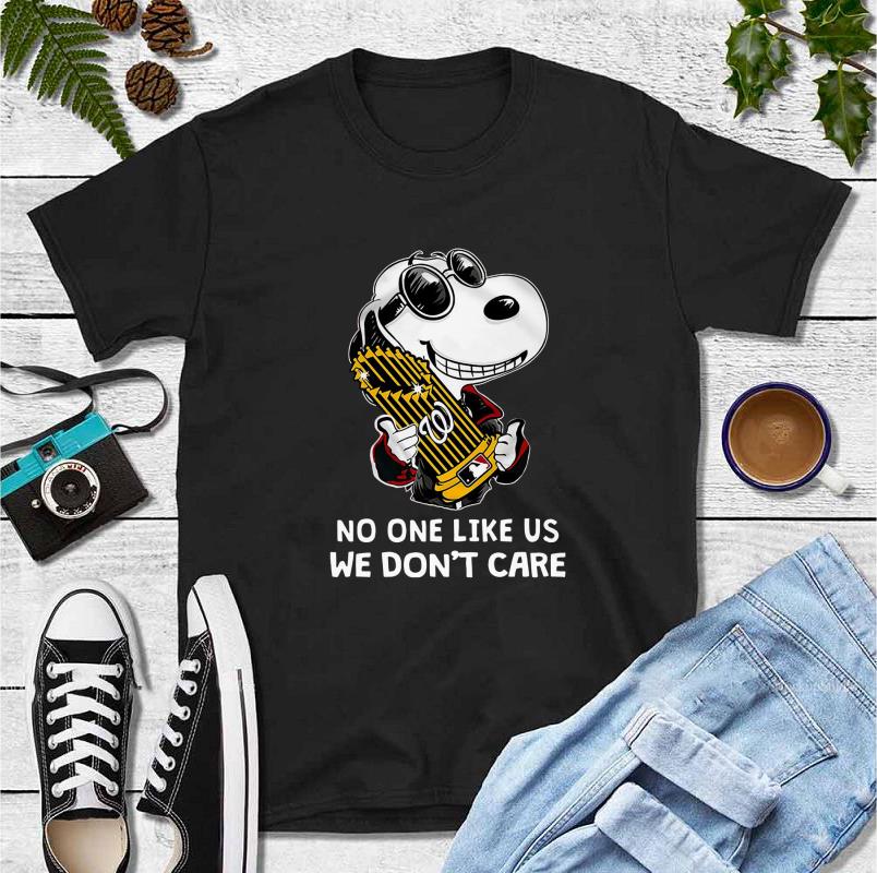 Original No One Like Us We Don t Care Washington Nationals Snoopy Champs shirt 4 - Original No One Like Us We Don’t Care Washington Nationals Snoopy Champs shirt