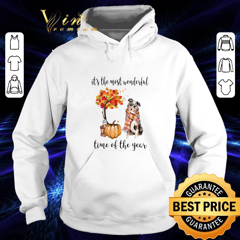 Original Pumpkin Aussie dog it s the most wonderful time of the year shirt 4 - Original Pumpkin & Aussie dog it's the most wonderful time of the year shirt