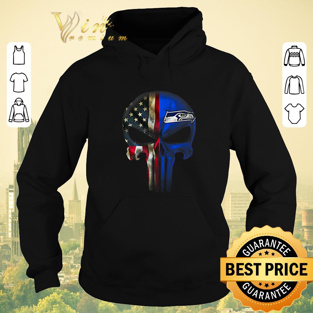 Original Punisher Skull American flag Seattle Seahawks shirt sweater 4 - Original Punisher Skull American flag Seattle Seahawks shirt sweater