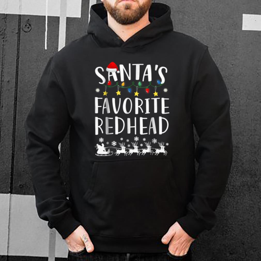 Original Santa s Favorite Redhead Christmas shirt 4 - Original Santa's Favorite Redhead Christmas shirt