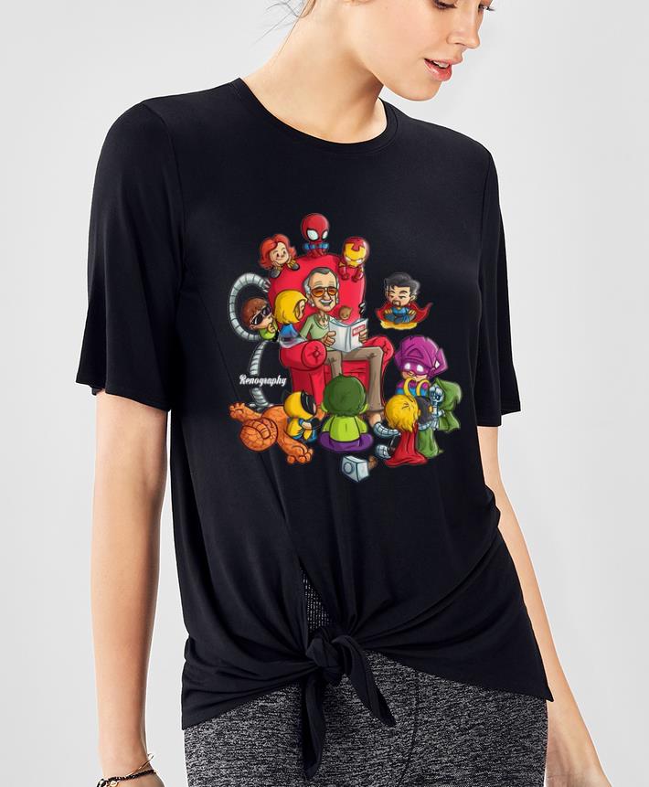Original Stan Lee Marvel And Superhero Chibi Renography shirt 4 - Original Stan Lee Marvel And Superhero Chibi Renography shirt