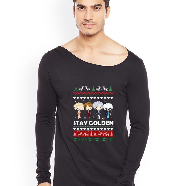 Original Ugly Christmas Stay Golden Girl shirt 4 - Original Ugly Christmas Stay Golden Girl shirt