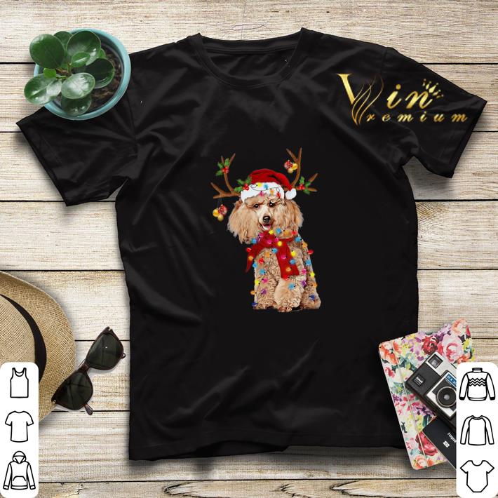 Poodle Santa Reindeer Christmas shirt sweater Poodle Santa Reindeer Christmas shirt sweater 4 - Poodle Santa Reindeer Christmas shirt sweater