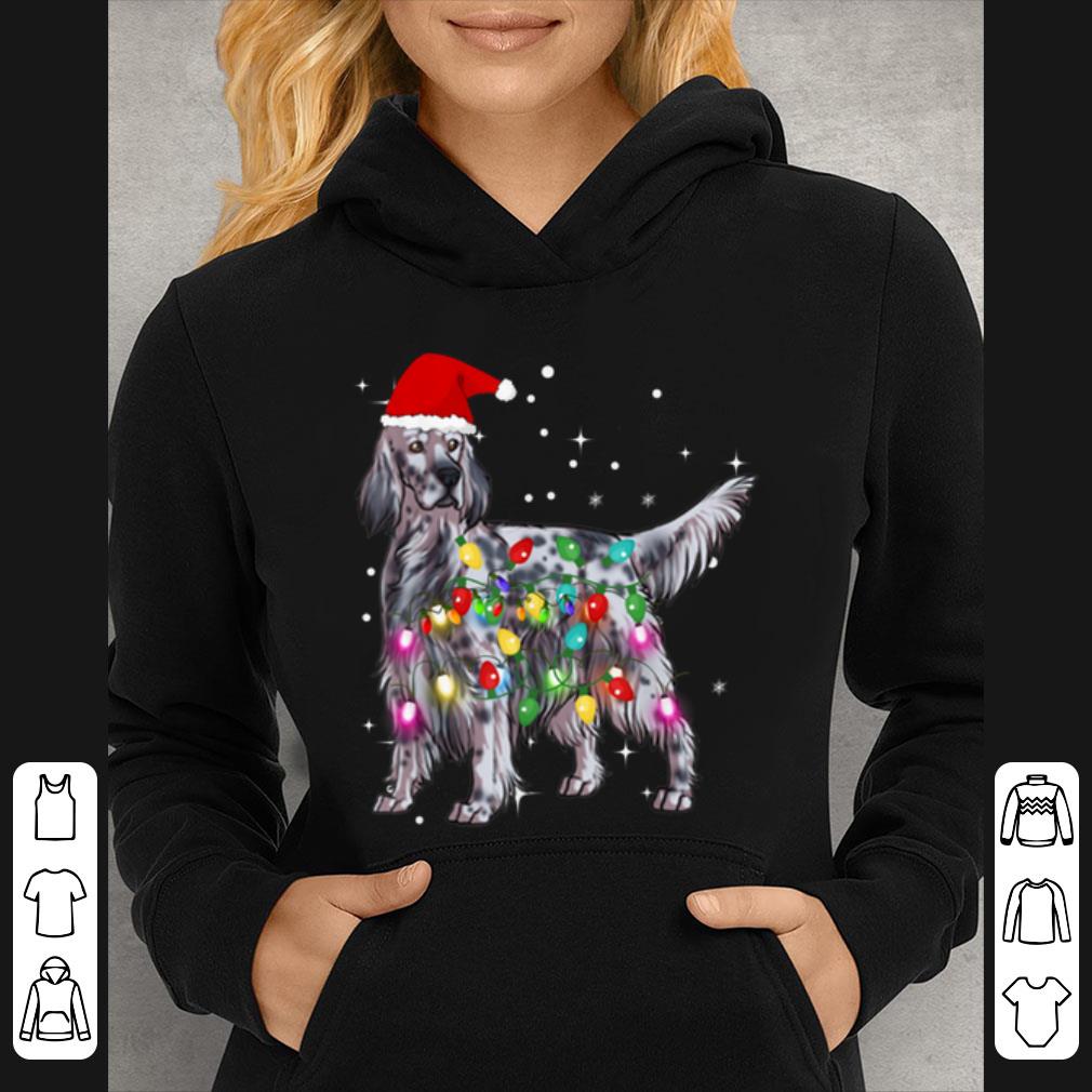 Premium Christmas Lights English Setter Dog shirt 4 - Premium Christmas Lights English Setter Dog shirt