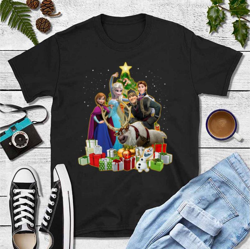 Premium Frozen Characters Christmas Tree shirt 4 - Premium Frozen Characters Christmas Tree shirt