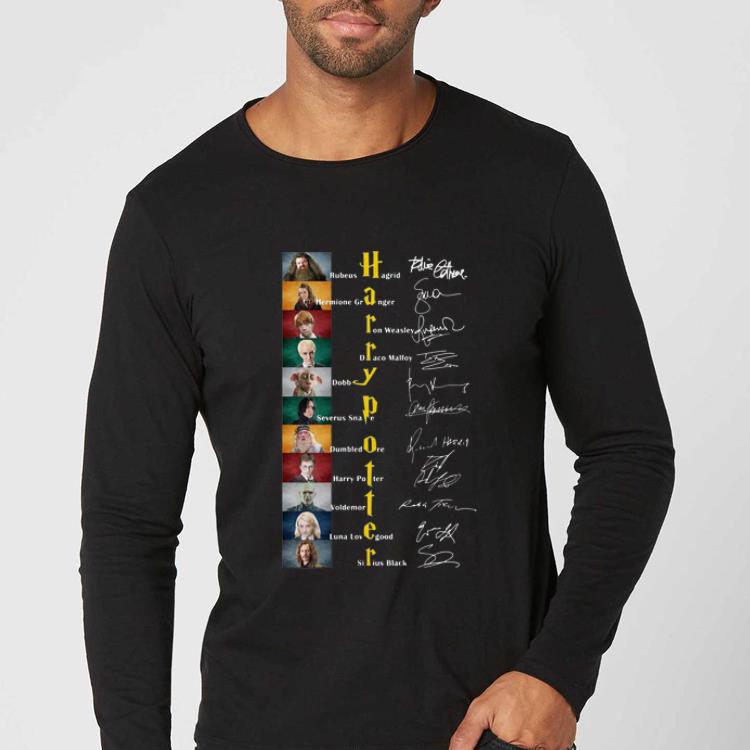 Premium Harry Potter Character Signatures shirt 4 - Premium Harry Potter Character Signatures shirt