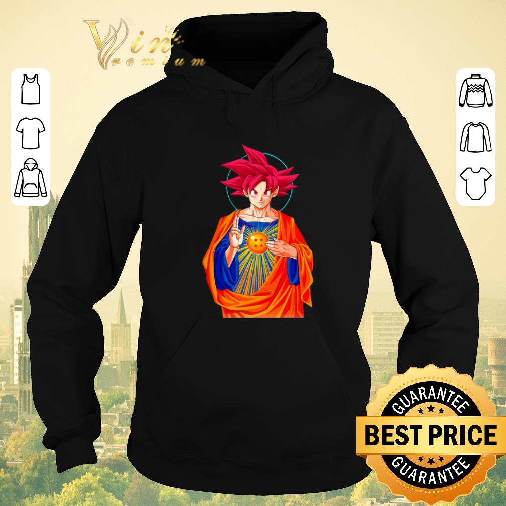 Premium Jesus Mashup Son Goku Super Saiyan God shirt sweater 4 - Premium Jesus Mashup Son Goku Super Saiyan God shirt sweater