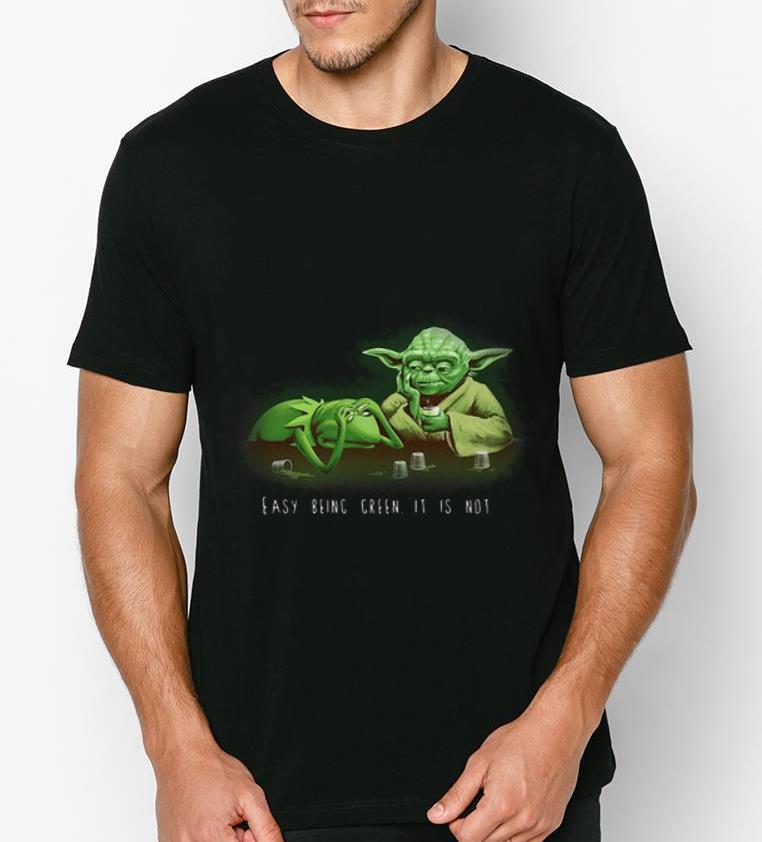 Premium Kermit The Frog Yoda Easy Being Green It Is Not shirt 4 - Premium Kermit The Frog Yoda Easy Being Green It Is Not shirt