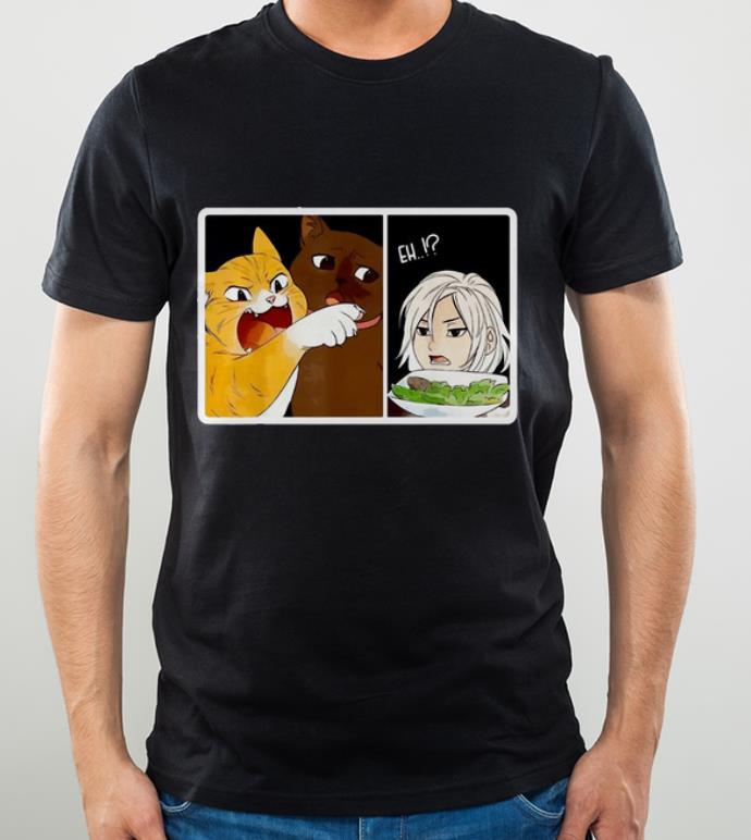 Premium Madoka Yelling And Garfield Woman Yelling At Cat Meme shirt 4 - Premium Madoka Yelling And Garfield Woman Yelling At Cat Meme shirt