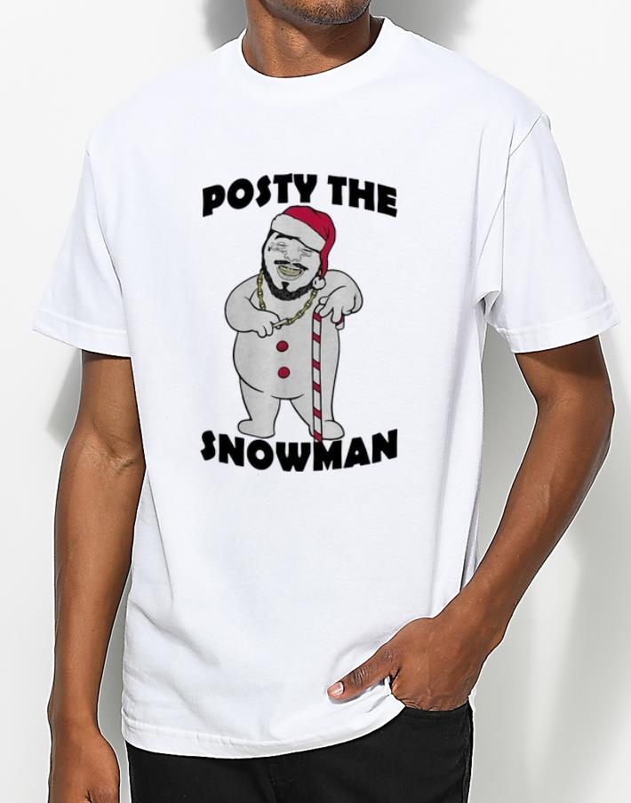 Premium Post Malone Posty The Snowman Christmas shirt 4 - Premium Post Malone Posty The Snowman Christmas shirt