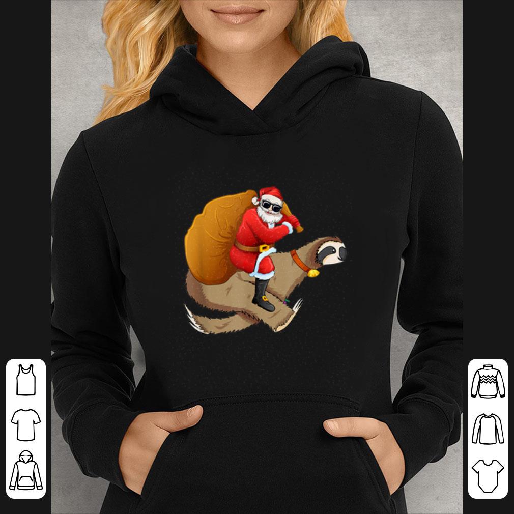 Premium Santa Claus Riding Sloth Christmas Gifts Boys Men Xmas shirt 4 - Premium Santa Claus Riding Sloth Christmas Gifts Boys Men Xmas shirt