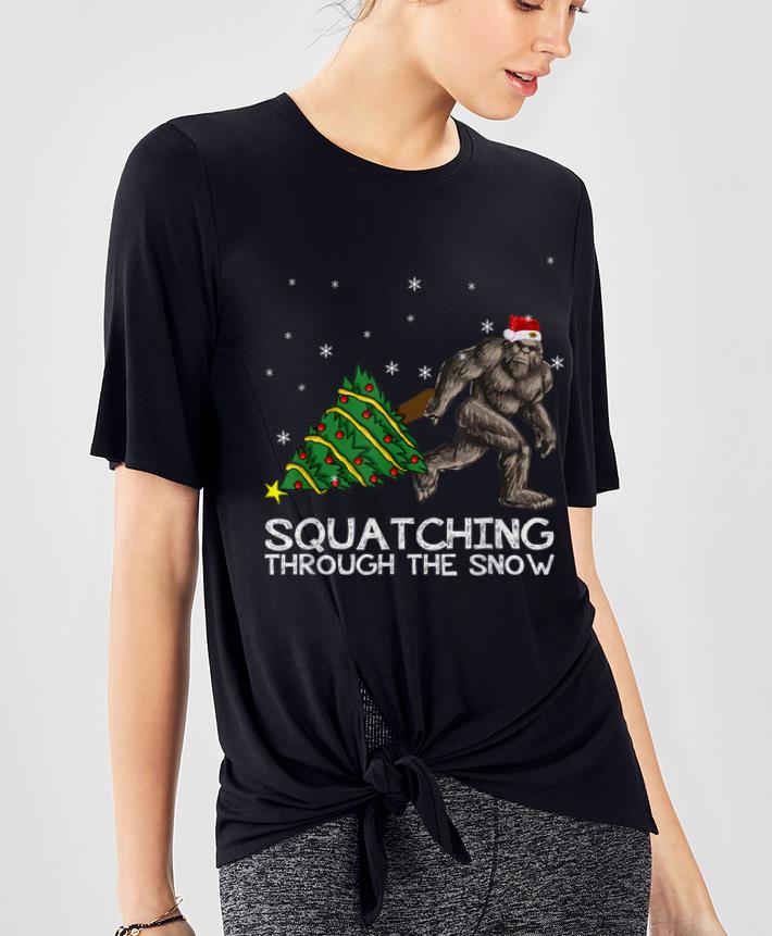 Premium Squatching Through The Snow Bigfoot Christmas Tree shirt 4 - Premium Squatching Through The Snow Bigfoot Christmas Tree shirt