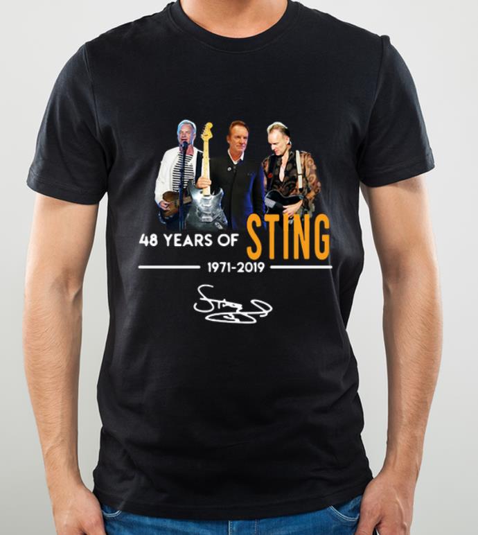 Premium Sting 48 years of 1971 2019 signature shirt 4 - Premium Sting 48 years of 1971 2019 signature shirt
