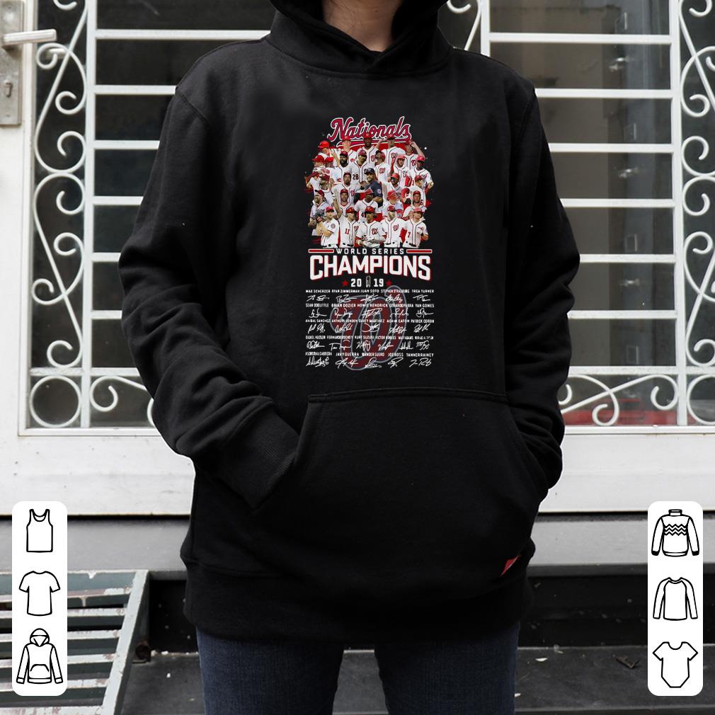 Premium Washington Nationals World Series Champions 2019 Signatures shirt 4 - Premium Washington Nationals World Series Champions 2019 Signatures shirt