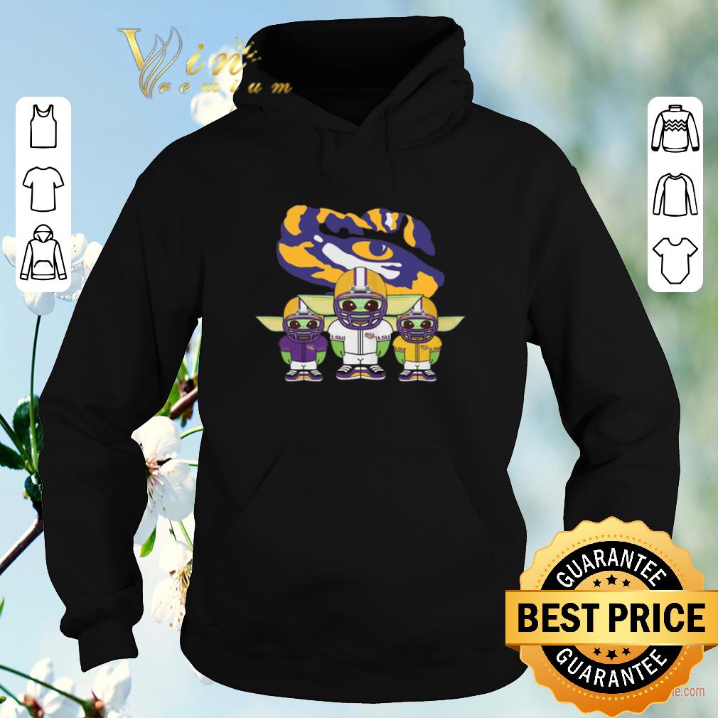 Awesome Baby Yoda Mashup LSU Tigers shirt sweater 4 - Awesome Baby Yoda Mashup LSU Tigers shirt sweater