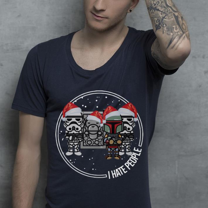 Awesome Christmas The Mandalorian Boba Fett I Hate People shirt 4 - Awesome Christmas The Mandalorian Boba Fett I Hate People shirt