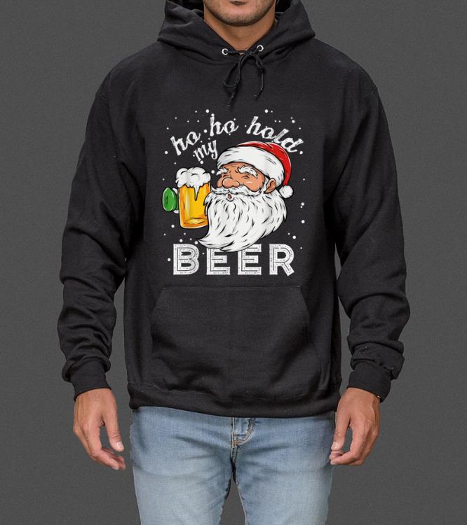 Awesome Ho Ho Hold My Beer Christmas Drinking Santa Gift sweater 4 1 - Awesome Ho Ho Hold My Beer Christmas Drinking Santa Gift sweater