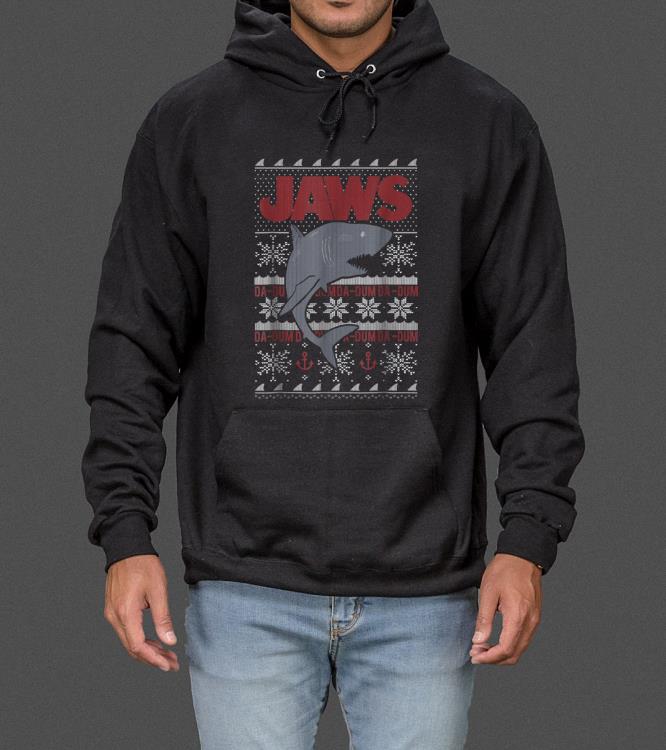 Awesome Jaws Dun Dun Shark Ugly Christmas Sweater Graphic sweater 4 - Awesome Jaws Dun Dun Shark Ugly Christmas Sweater Graphic sweater