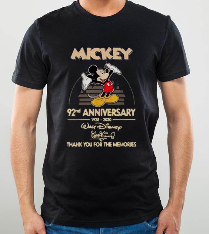 Awesome Mickey Mouse 92nd Anniversary 1928 2020 Walt Disney Signature shirt 4 - Awesome Mickey Mouse 92nd Anniversary 1928-2020 Walt Disney Signature shirt