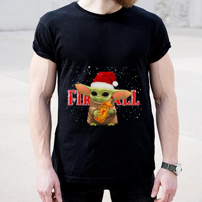 Awesome Santa Baby Yoda Fireball shirt 4 - Awesome Santa Baby Yoda Fireball shirt